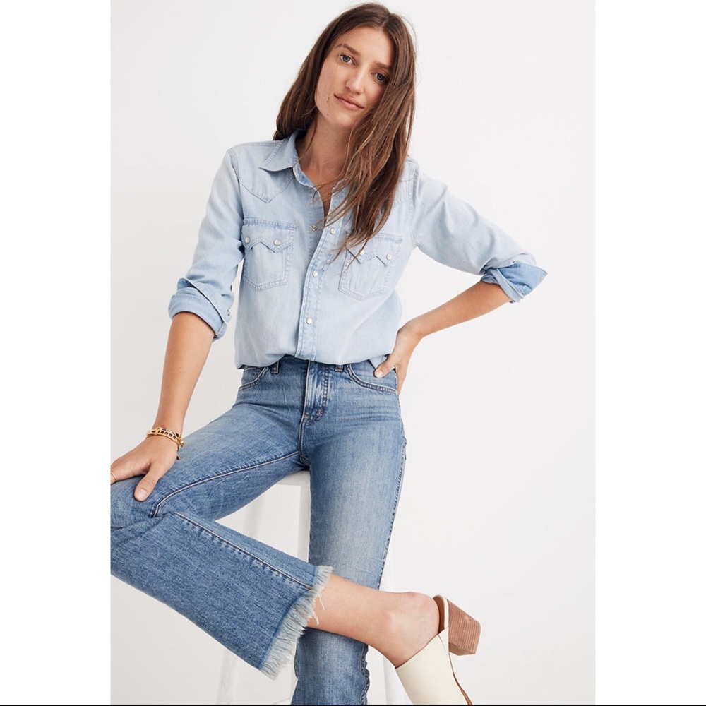Madewell Cali Demi Boot Eco Edition Raw Hem